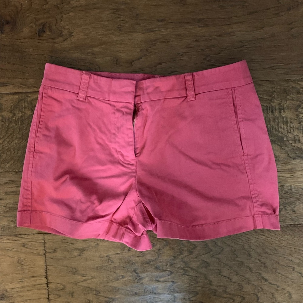 Pink J Crew chino shorts size 4